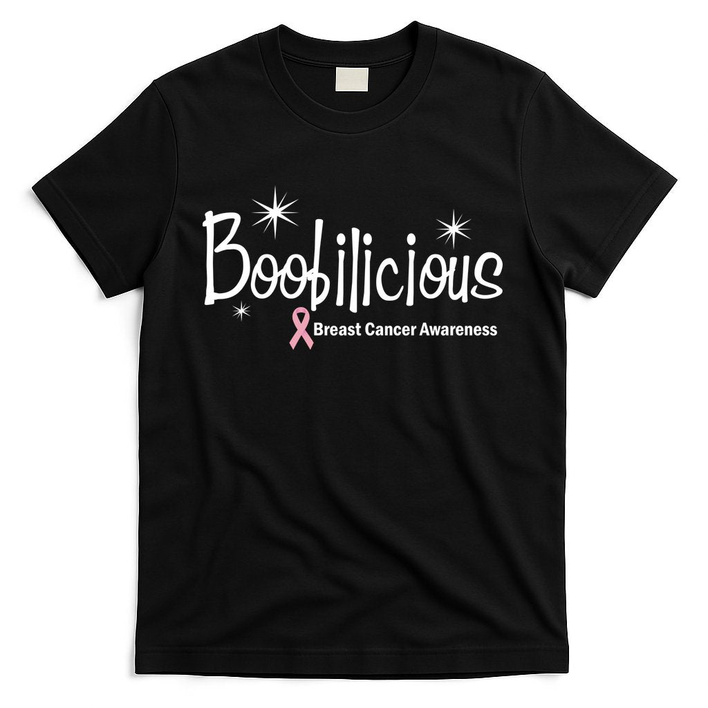 Boobilicious Breast Cancer Awareness T-Shirt Hoodie, Sweatshirt | CoreVibeTees.com