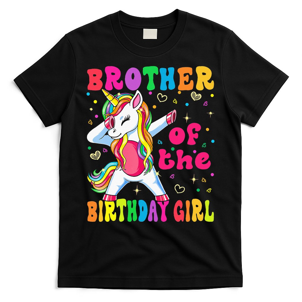 Brother of the Birthday Princess Dabbing Unicorn T-Shirt Hoodie, Sweatshirt | CoreVibeTees.com