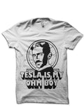 Tesla Is My OHM Boy Black T-Shirt Hoodie, Sweatshirt | CoreVibeTees.com
