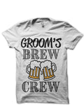 Groomâ€™s Brew Crew White T-Shirt Hoodie, Sweatshirt | CoreVibeTees.com