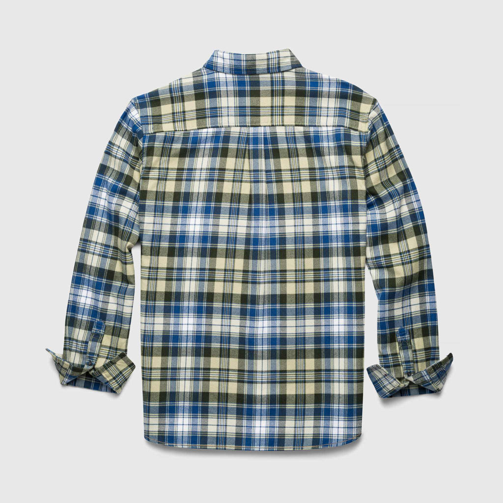 Brian Brushed Cotton Shirt - Green Combo Hoodie, Sweatshirt | CoreVibeTees.com (Image 2)
