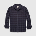 Brian Brushed Plaid Shirt - Navy Plaid Hoodie, Sweatshirt | CoreVibeTees.com (Image 1)