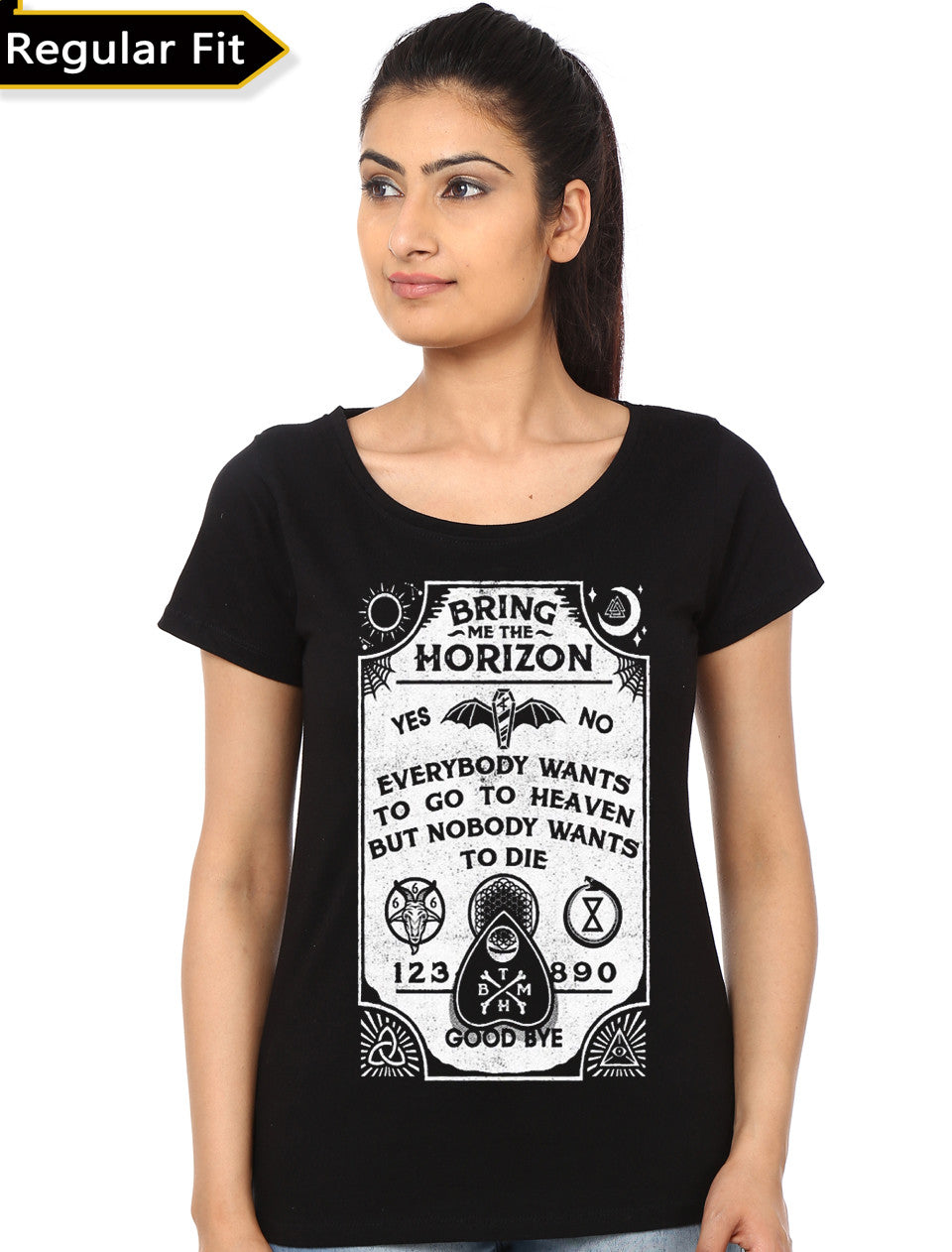 Bring Me The Horizon Girlâ€™s Black T-Shirt Hoodie, Sweatshirt | CoreVibeTees.com