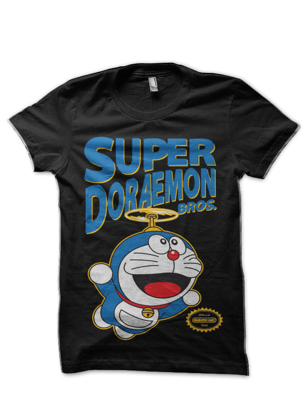 Doraemon Black T-Shirt Style001 Hoodie, Sweatshirt | CoreVibeTees.com
