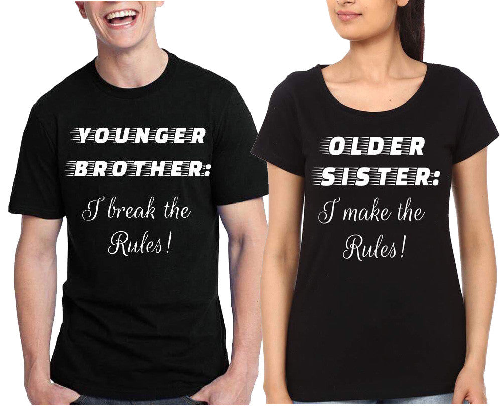 Brother Sister Black T-Shirt Hoodie, Sweatshirt | CoreVibeTees.com