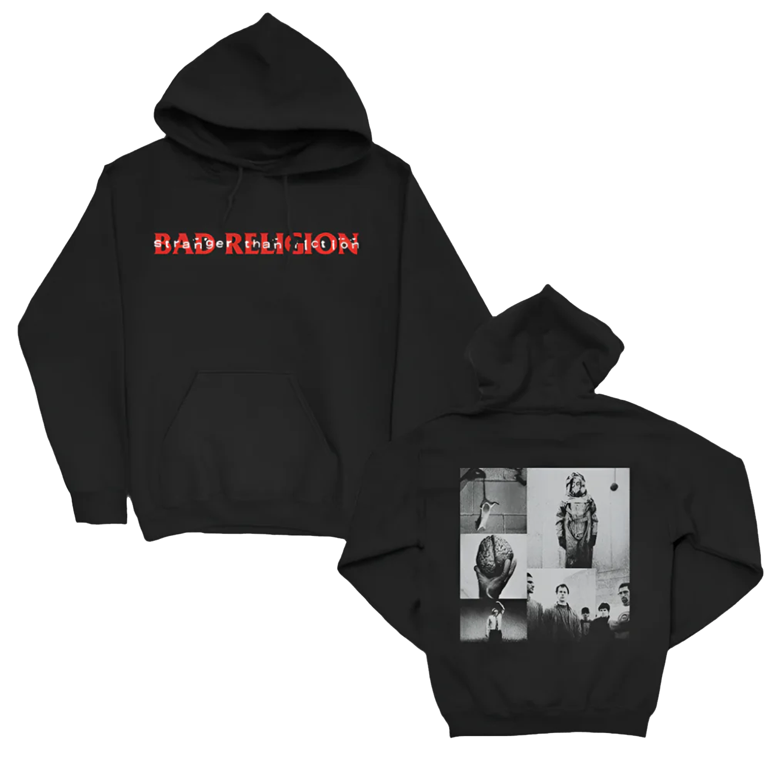 Stranger Than Fiction Pullover Hoodie (Black) T-Shirts, Sweatshirt | CoreVibeTees.com (Image 1)