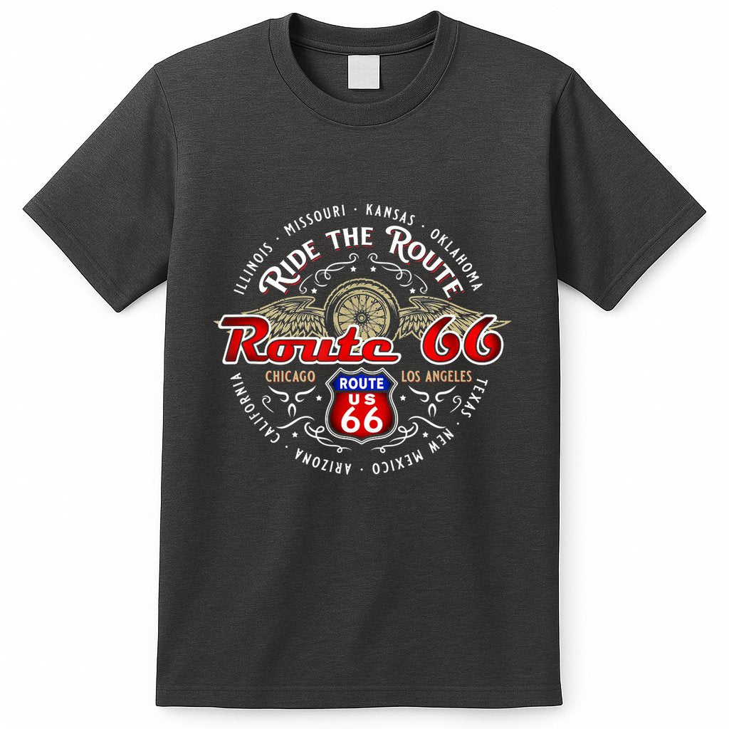 Bikers Ride The Route 66 Road Trip Across Americas Highway T-Shirt Hoodie, Sweatshirt | CoreVibeTees.com