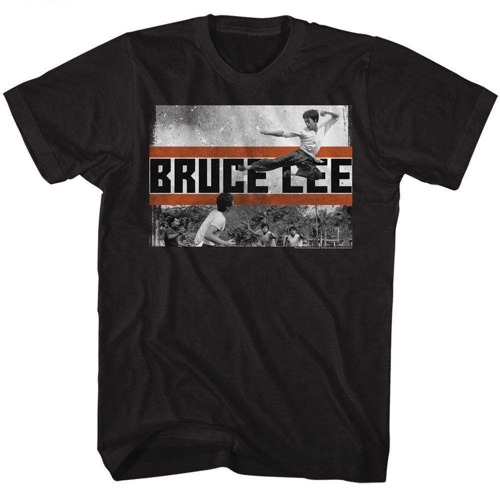 Bruce Lee - Fly Kick Boyfriend Tee Hoodie, Sweatshirt | CoreVibeTees.com