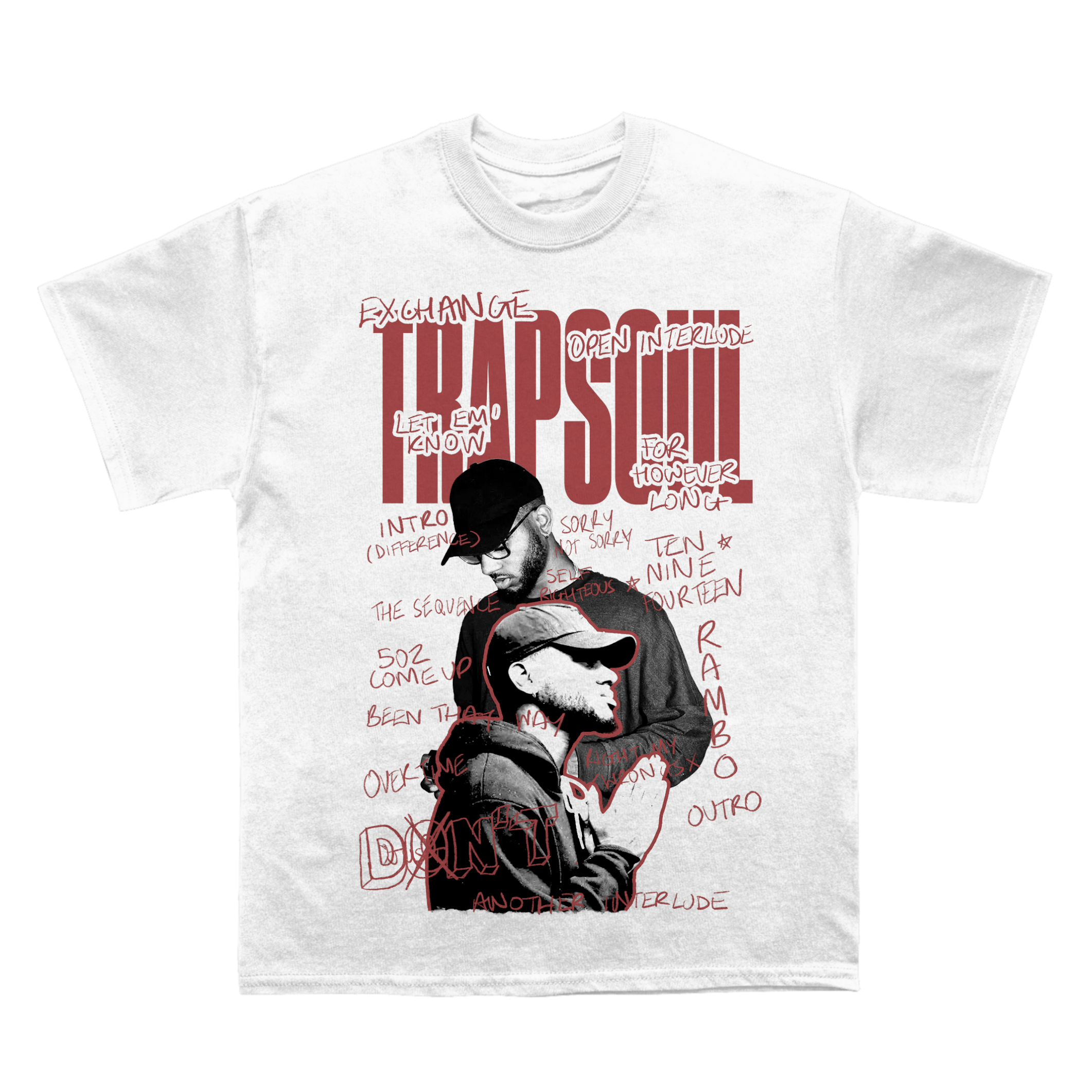 Bryson Tiller "Trapsoul" Sketchbook TEE Hoodie, Sweatshirt | CoreVibeTees.com (Image 2)