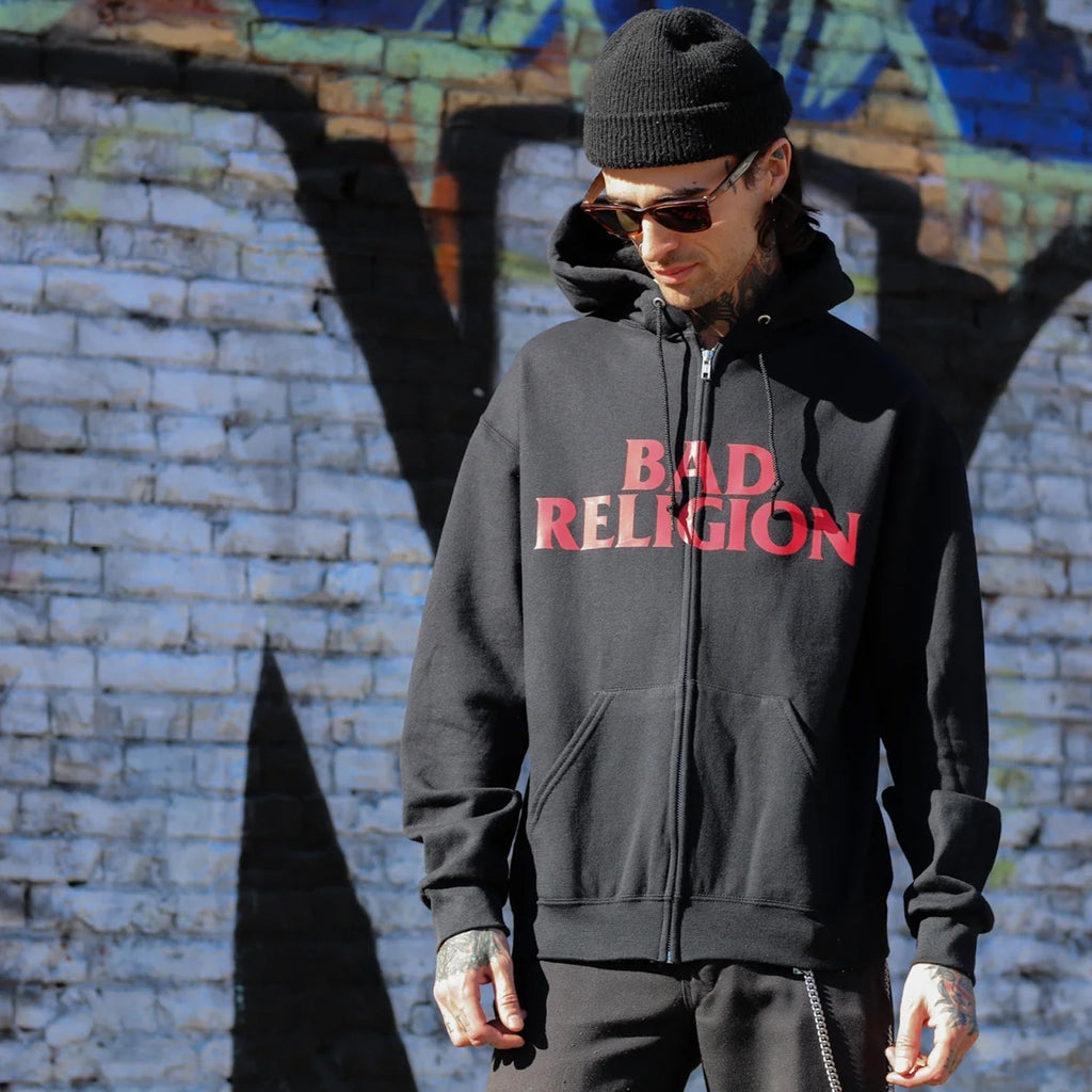 Logo Crossbuster Zip Up Hoodie (Black) T-Shirts, Sweatshirt | CoreVibeTees.com (Image 2)