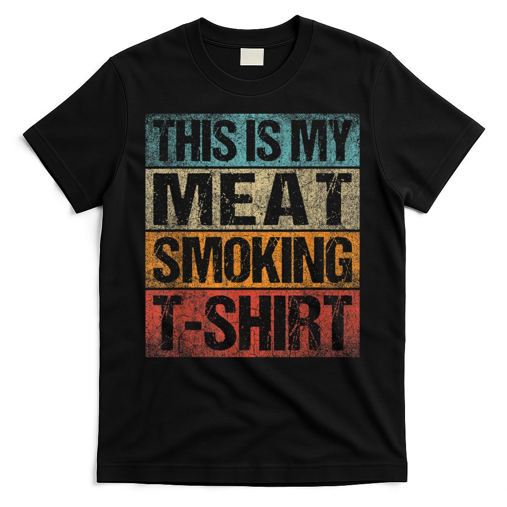 BBQ Smoker Vintage Retro This Is My Meat Smoking BBQ T-Shirt Hoodie, Sweatshirt | CoreVibeTees.com