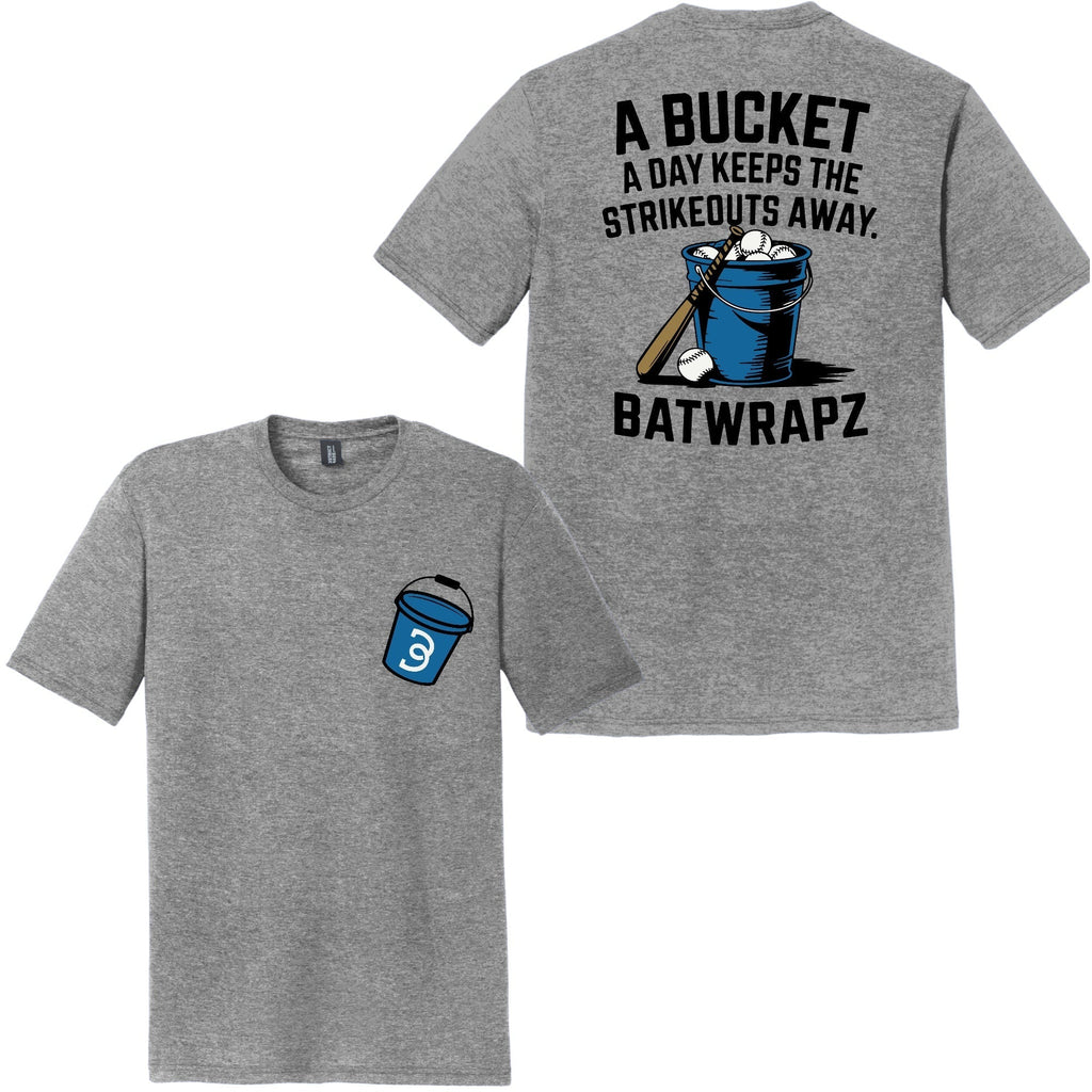 BatWrapz "Bucket A Day" Youth Tee - Gray Hoodie, Sweatshirt | CoreVibeTees.com (Image 1)