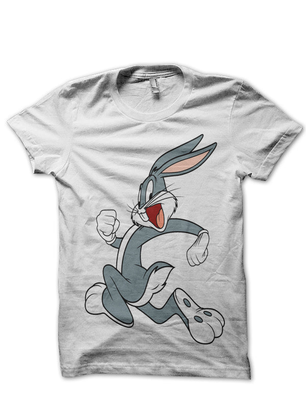 Bunny White Tee Hoodie, Sweatshirt | CoreVibeTees.com