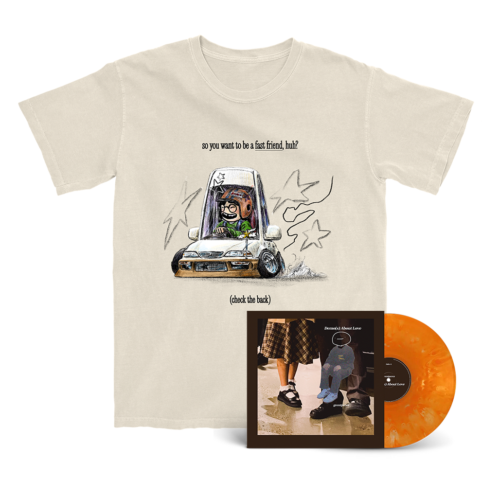 grentperez x Fast Friends Racing Tee & Demo(s) About Love Vinyl Bundle Hoodie, Sweatshirt | CoreVibeTees.com