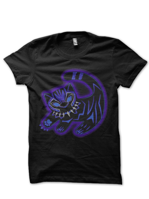 The Glowing Panther King Black Half Sleeve T-Shirt Hoodie, Sweatshirt | CoreVibeTees.com