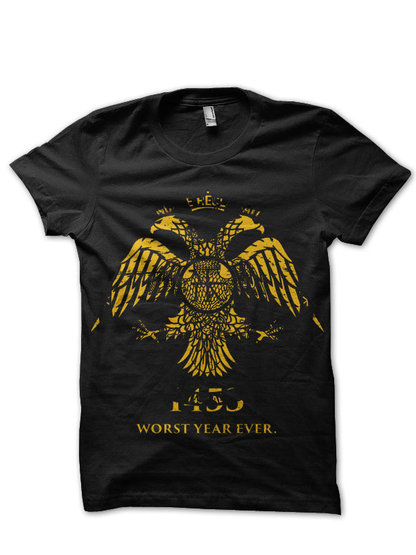 Constantinople 1453 Worst Year Byzantine Empire Black T-Shirt Hoodie, Sweatshirt | CoreVibeTees.com