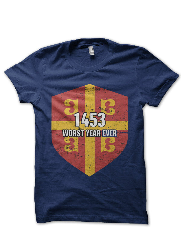 Constantinople 1453 Byzantine Empire Navy Blue T-Shirt Hoodie, Sweatshirt | CoreVibeTees.com