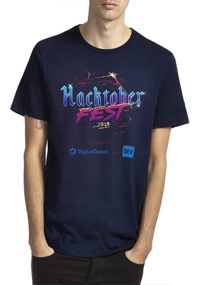 Hacktober Fest 2019 Navy Blue Half Sleeve T-Shirt Hoodie, Sweatshirt | CoreVibeTees.com