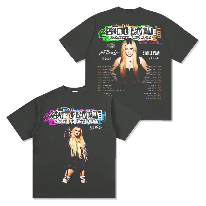 Avril Lavigne "Greatest Hits Tour 2025" Tee Hoodie, Sweatshirt | CoreVibeTees.com (Image 2)