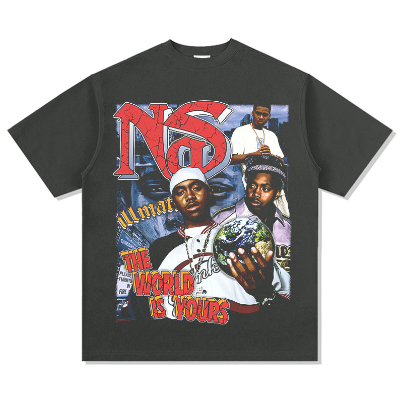 The World Is Yours By Nas Tee Hoodie, Sweatshirt | CoreVibeTees.com (Image 3)