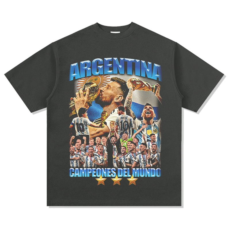 Argentina "Campeones Del Mundo" Tee Hoodie, Sweatshirt | CoreVibeTees.com (Image 2)