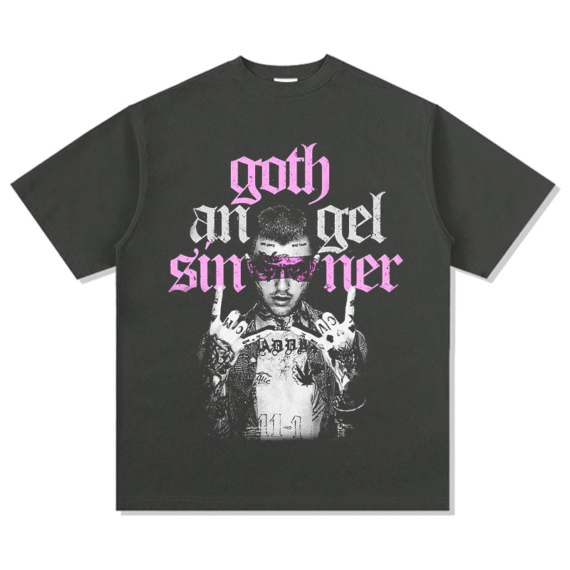 Goth Angel Sinner By Lil Peep Tee Hoodie, Sweatshirt | CoreVibeTees.com (Image 2)