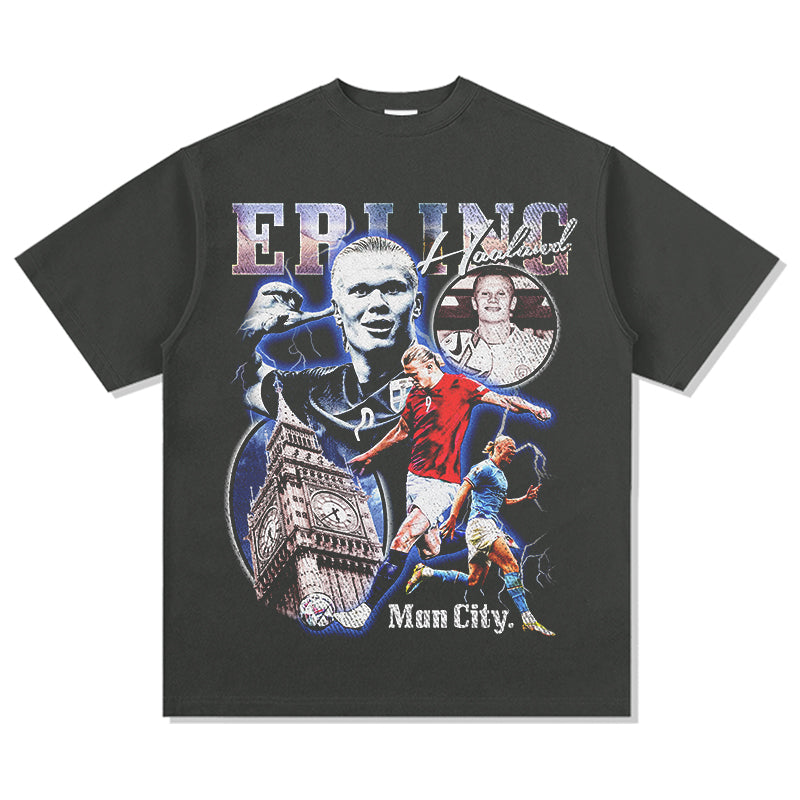 Erling Haaland "Man City" Tee Hoodie, Sweatshirt | CoreVibeTees.com (Image 2)