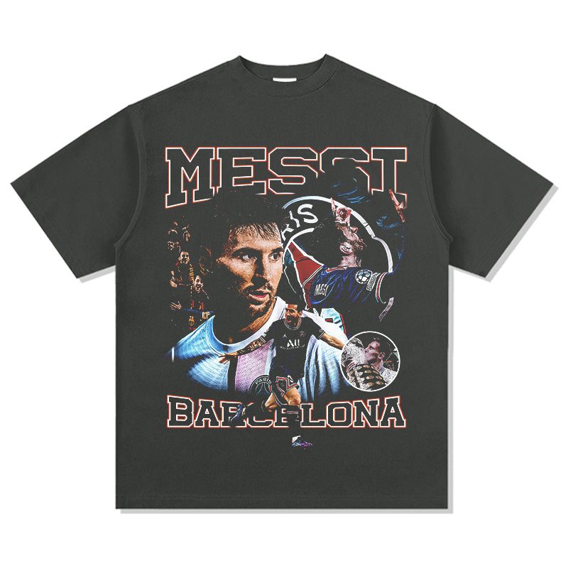 Messi "Barcelona" Tee Hoodie, Sweatshirt | CoreVibeTees.com (Image 2)