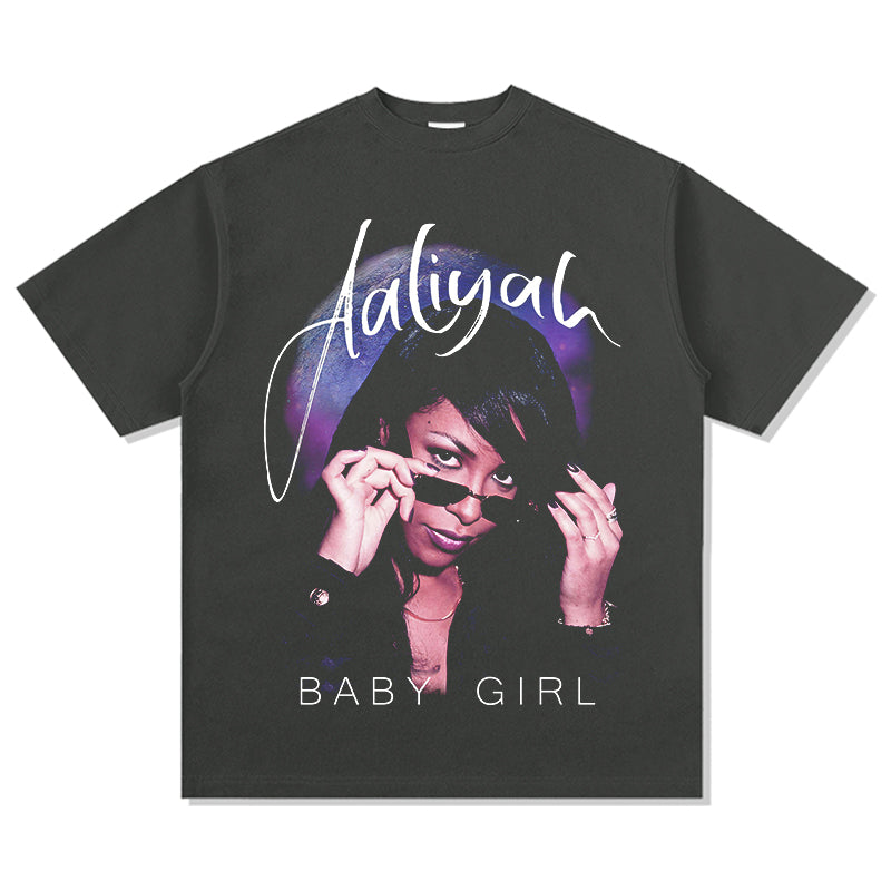 Baby Girl By Aaliyah Tee Hoodie, Sweatshirt | CoreVibeTees.com (Image 2)