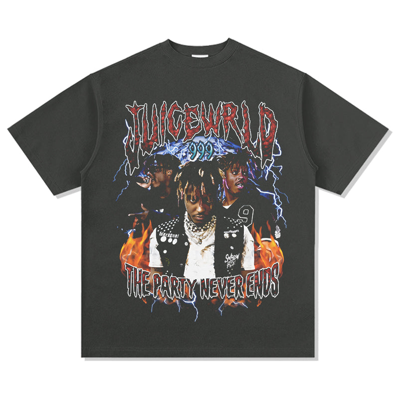 The Party Never Ends By Juice Wrld Tee Hoodie, Sweatshirt | CoreVibeTees.com (Image 2)
