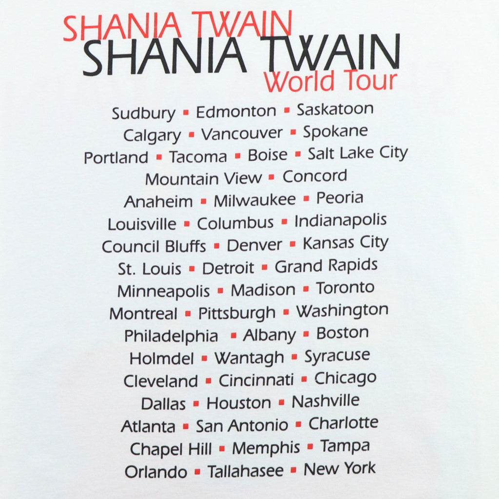 vintage 1998 Shania Twain World Tour Shirt Hoodie, Sweatshirt | CoreVibeTees.com