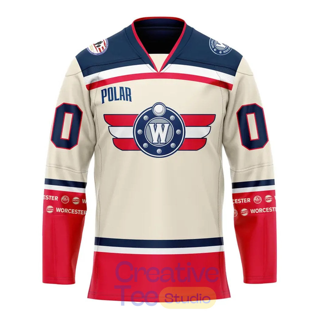 Worcester Railers 2026 Military Appreciation Night Custom Hockey Jersey