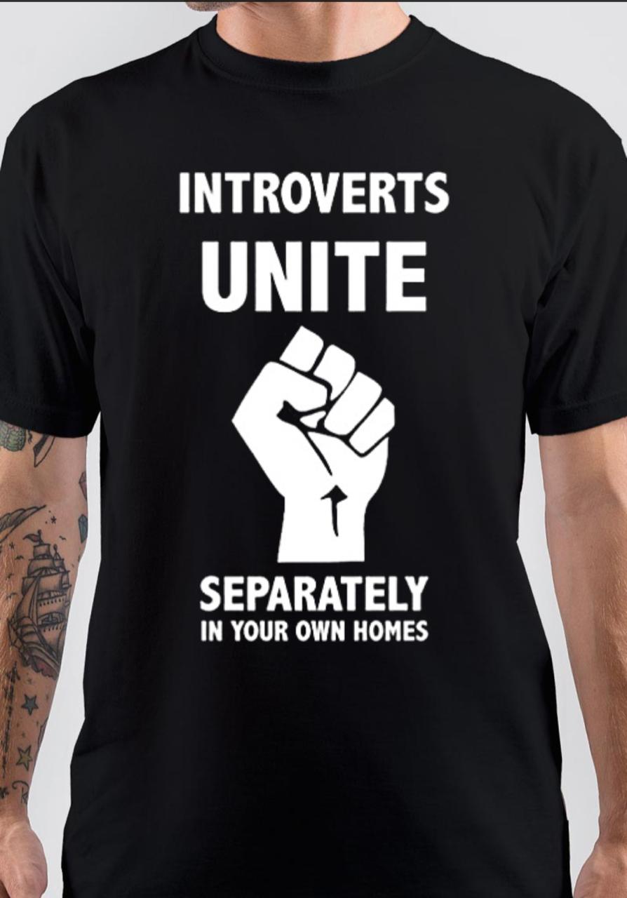 Introverts Unite T-Shirt Hoodie, Sweatshirt | CoreVibeTees.com