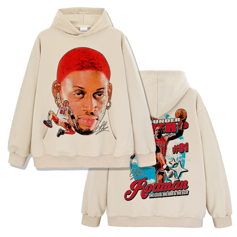 Dennis Rodman HOODIE NBA 2024 Style001 T-Shirts, Sweatshirt | CoreVibeTees.com (Image 2)