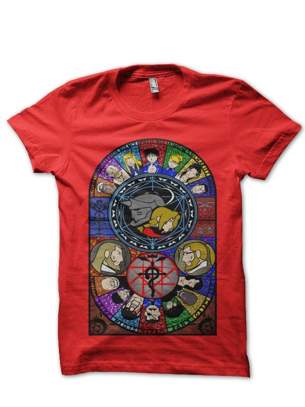 Fullmetal Alchemist Half Sleeve Red T-Shirt Hoodie, Sweatshirt | CoreVibeTees.com