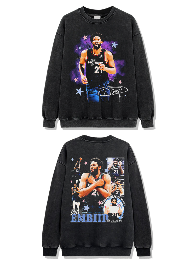 Joel Embiid Sweatshirt NBA 2024 T-Shirts, Hoodie | CoreVibeTees.com (Image 1)