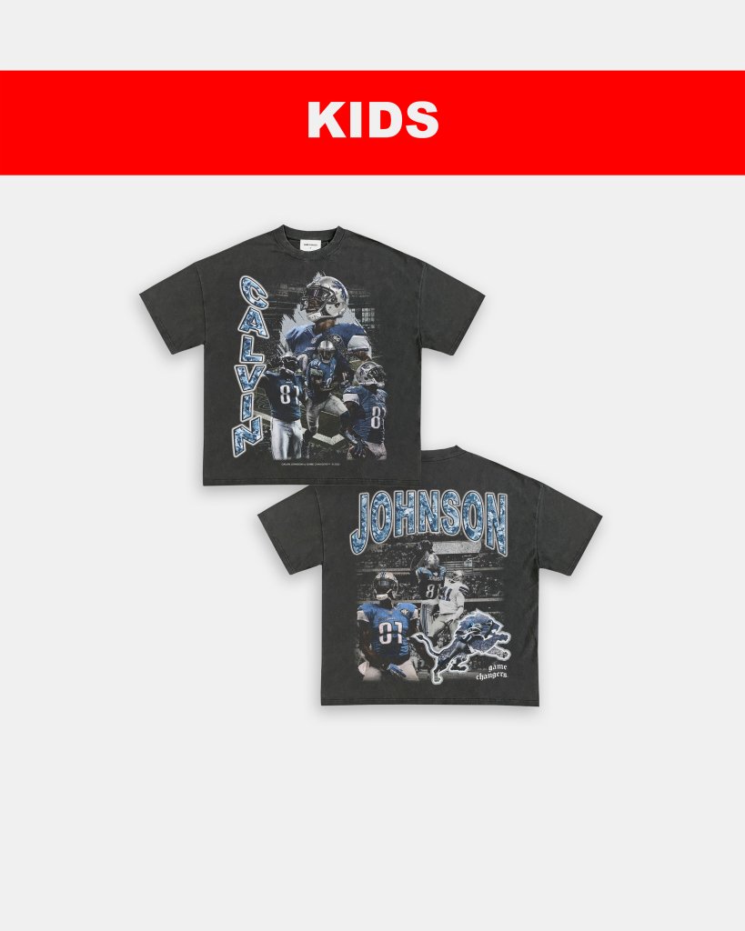 CALVIN JOHNSON - KIDS TEE [DS] Hoodie, Sweatshirt | CoreVibeTees.com (Image 1)