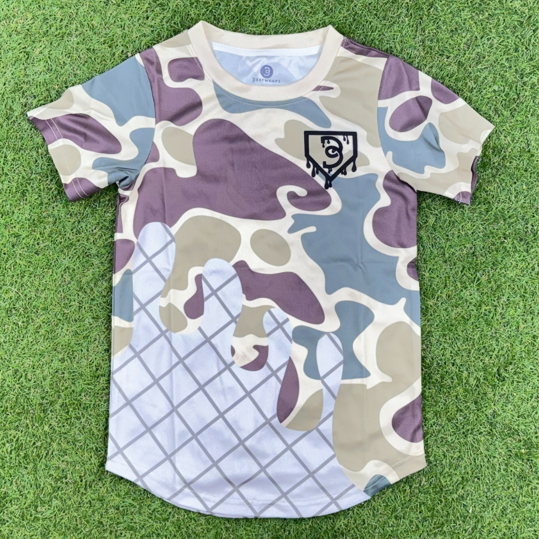 BatWrapz Baseball Ice Cream Short Sleeve Training Tee Youth - Camo Hoodie, Sweatshirt | CoreVibeTees.com (Image 1)