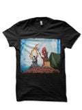 Deadpool Camping Black T-Shirt Hoodie, Sweatshirt | CoreVibeTees.com