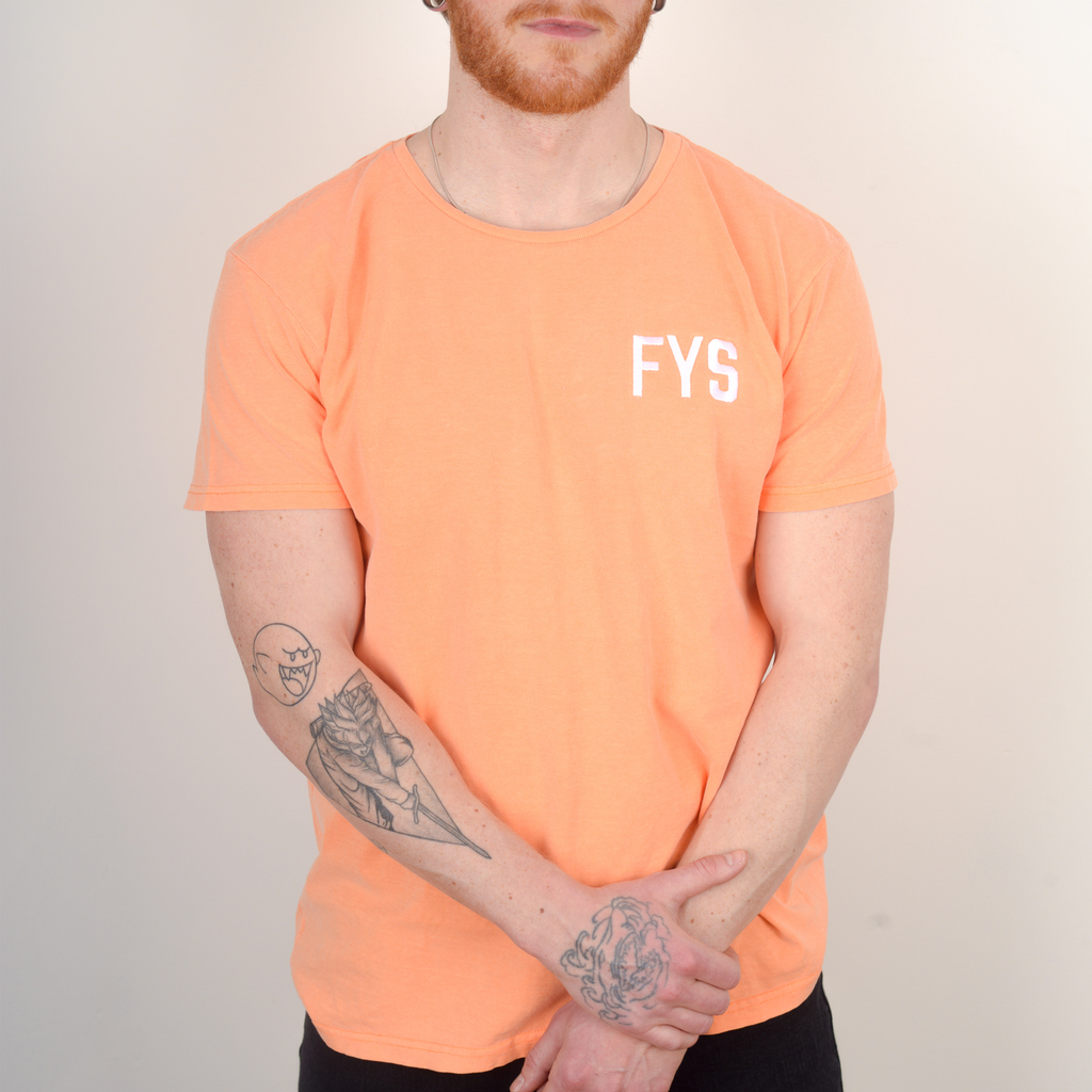Four Year Strong - Embroidered Logo Shirt (Cantaloupe) Hoodie, Sweatshirt | CoreVibeTees.com (Image 1)