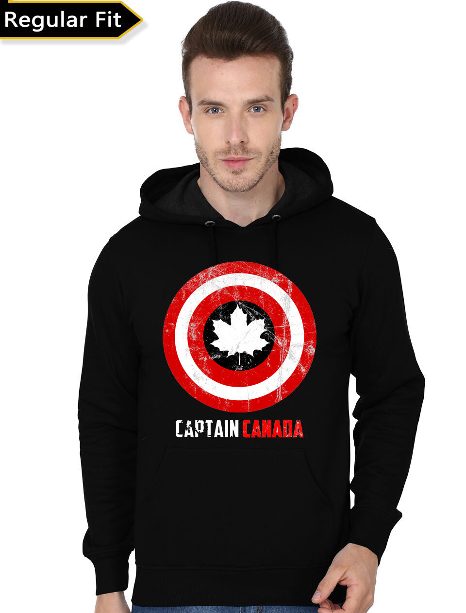 Captain Canada Black Hoodie T-Shirts, Sweatshirt | CoreVibeTees.com