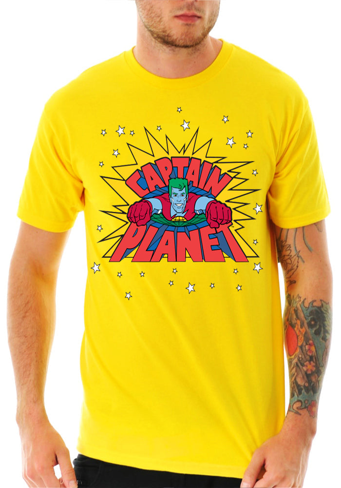 Captain Planet Yellow T-Shirt Hoodie, Sweatshirt | CoreVibeTees.com