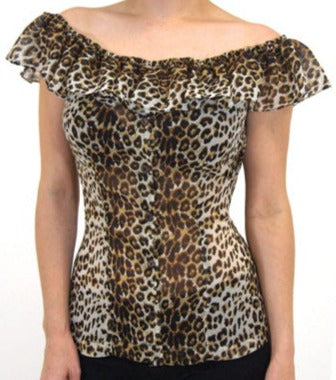 The CARMEN Off Shoulder Top - LEOPARD T-Shirts, Hoodie, Sweatshirt | CoreVibeTees.com (Image 1)