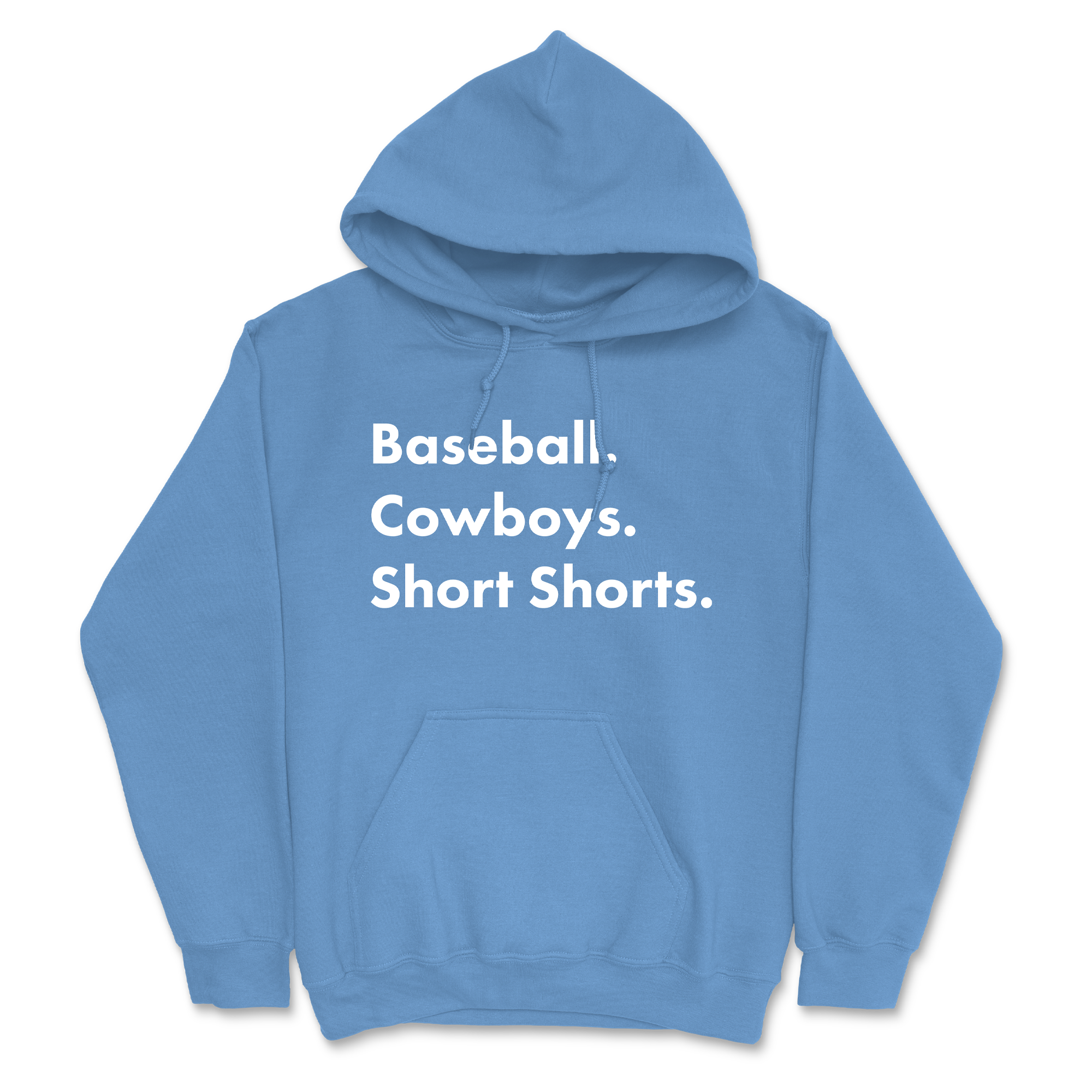 Garett Delano - Baseball. Cowboys. Short Shorts Blue Hoodie T-Shirts, Sweatshirt | CoreVibeTees.com