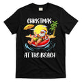 Christmas At The Beach Santa Summer Vacation Beach In July T-Shirt Hoodie, Sweatshirt | CoreVibeTees.com