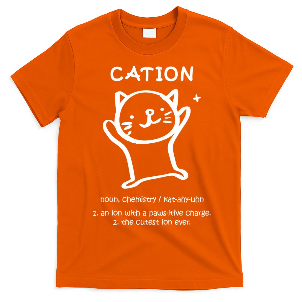 Cation Definition Ion Paws-itive Charge T-Shirt Hoodie, Sweatshirt | CoreVibeTees.com