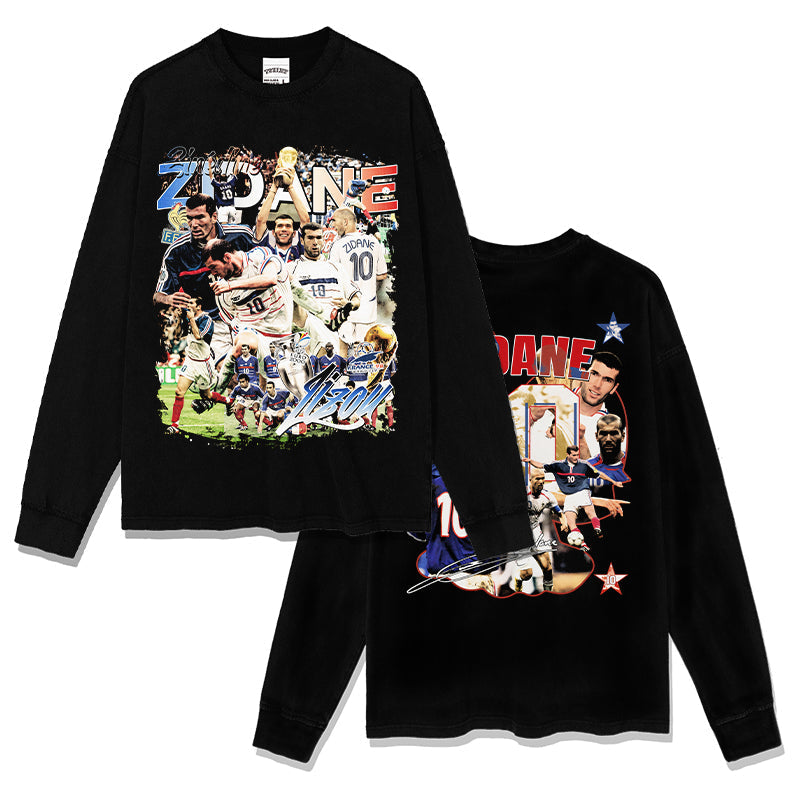 ZIDANE 10 FOOTBALL SWEATSHIRT 2024 T-Shirts, Hoodie | CoreVibeTees.com (Image 1)