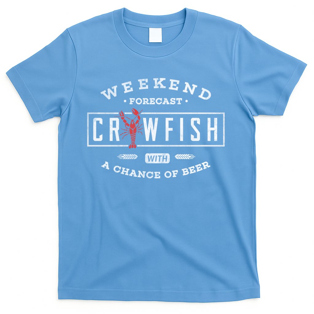 Crawfish Boil Gift Weekend Forecast Cajun And Beer Party Meaningful Gift T-Shirt Hoodie, Sweatshirt | CoreVibeTees.com