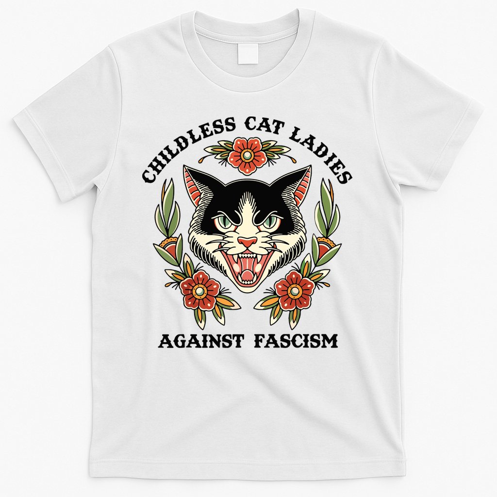 Childless Cat Ladies Against Fascism T-Shirt Style001 Hoodie, Sweatshirt | CoreVibeTees.com