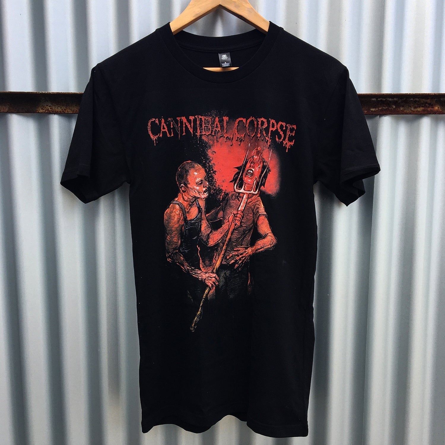 Pitch Fork Impalement T-Shirt (Black) Hoodie, Sweatshirt | CoreVibeTees.com (Image 2)
